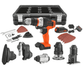 Makita 18-V-Akkuschrauber, Multifunktionswerkzeug, Schlagbohrmaschine, Kettenrohrzange, Schlag-Säge, Multischleifer