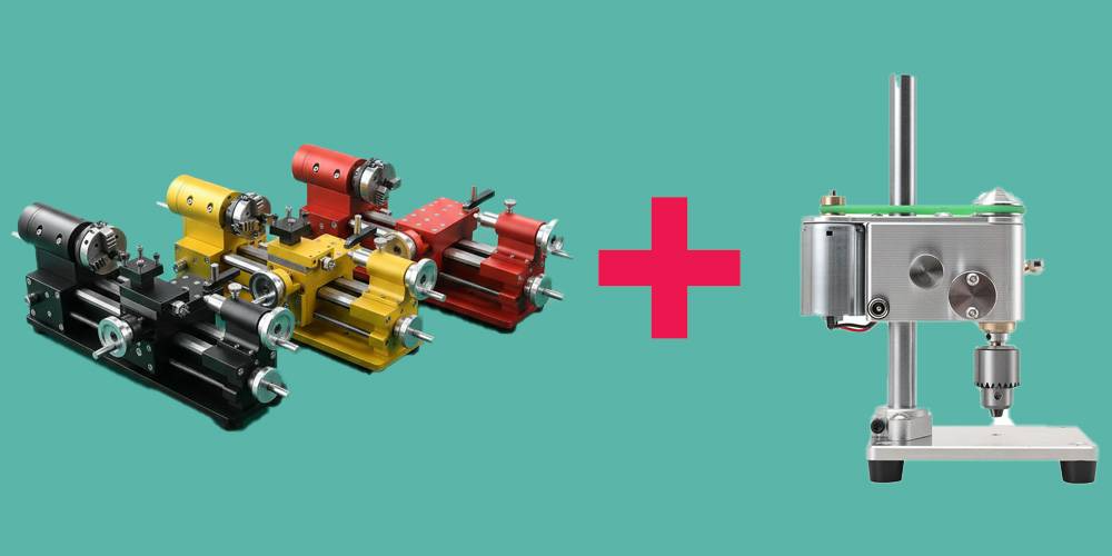 Tischdrehmaschine für Metall, Drehzahlregelung von 0 bis 2500 U/min, 750-W-Motor ohne Kardanwelle, Metallgetriebe